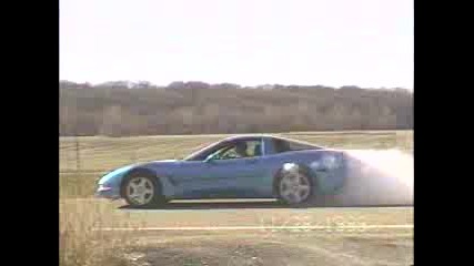 Chevrolet Corvette burnout