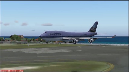Landing at Princess Juliana