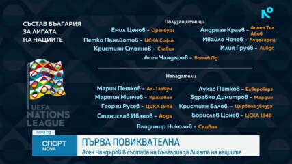 България с един дебютант и Илия Груев в Лигата на нациите