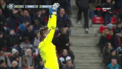 ВИДЕО: Първото полувреме на Рен - Анже