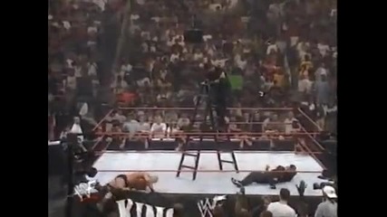 Ladder Match Steve Austin Vs Shane and Vince Mcmahon Part 2