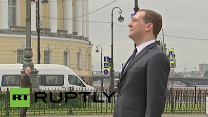 Russia: PM Medvedev marks founding of St. Petersburg