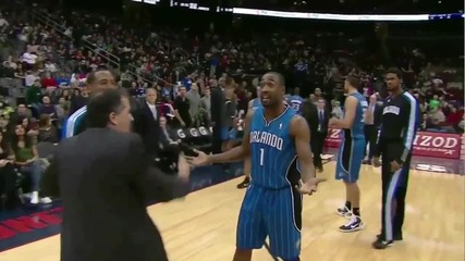 Gilbert Arenas Crazy full court shot vs Nets