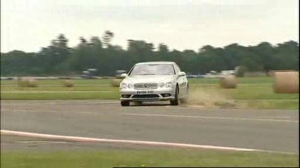 Top gear - драг изпитание на Mercedes cl65 Amg