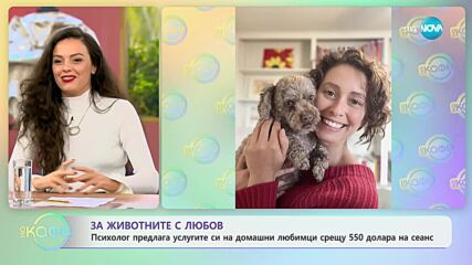 Психолог предлага услугите си на домашни любимци