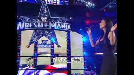 Nicole Scherzinger - America The Beautiful Wwe + Photos