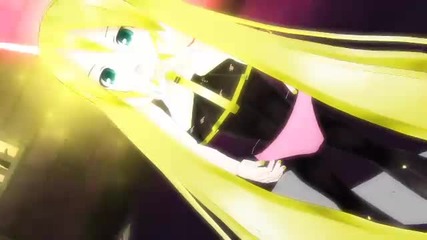 [mmd]panty and Stocking with Garterbell[miku and Blonde Miku version]