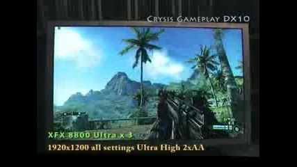 3 - Way Sli Crysis Gameplay 1920x1200 Ultra High