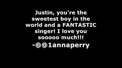 Justin Bieber Fan Video 