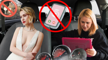 Мария Бакалова си гледа телефона, докато шофира? 😡😲