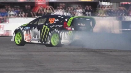 Ken Block and Vaughn Gittin Jr at Sema 2011