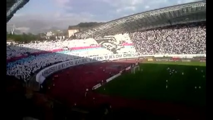 Хайдук 1 - 0 Динамо Загреб *07.04.2010* - хореография на Torcida Split 