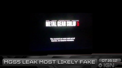 Ign Daily Fix - 16.7.2012 - Battlefield 4 & Metal Gear Solid 5 Leak