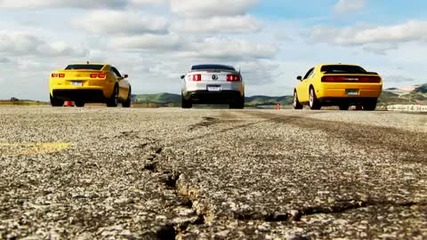 Drag Race!mustang Gt vs Camaro Ss vs Dodge Challenger Srt8