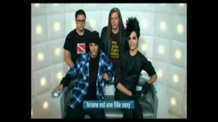 Tokio Hotel - La boite a questions du grand journal - 161009 