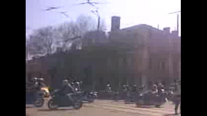 Хиляди мотористи пресякоха улиците на София на 28.3.2009г.