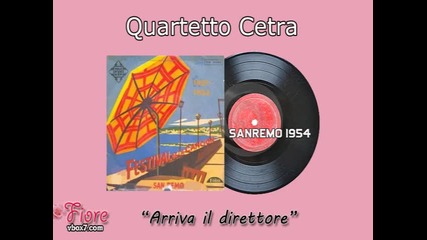 Sanremo 1954 - Quartetto Cetra - Arriva il direttore