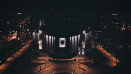 Ndk at Night Bulgaria-ндк през нощта снимано с дрон Phantom 4 pro