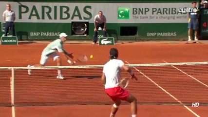 Nadal vs Djokovic - Roland Garros 2013 - Hot Shot [15]