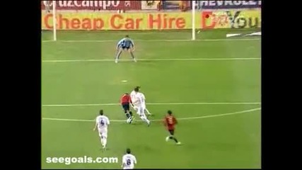 Spain vs England 2 - 0 David Villa goal. 