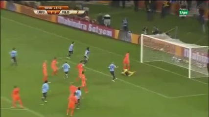 World Cup 2010 - Уругвай 2 - 3 Холандия 06.07.2010 