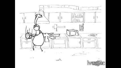 Готвач и Костенурка - Битка - Руска Анимация 