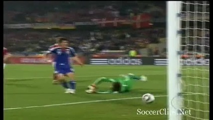 Denmark 1 - 3 Japan (goal Okazaki) 