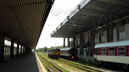 87 007.1 преминава транзит през Гара София.