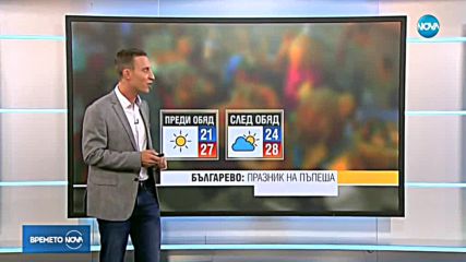 Прогноза за времето (03.08.2018 - обедна емисия)