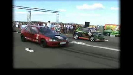 Fiat 126 P [drag Polski] Vs. Honda Civic Vti Drag Race