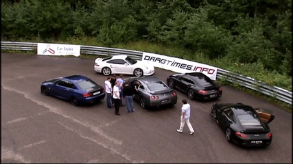 Moscow Unlim 500 Porsche 911 Switzer vs Gt-r Switzer