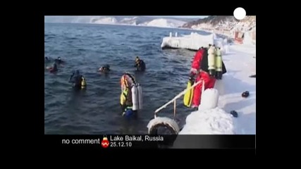 Russia - Funny Diving for Christmas - no comment 