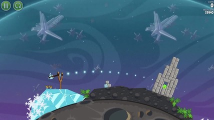 Ледената Птица удря Angry Birds Space