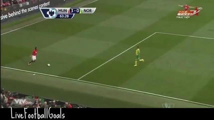 Първата победа на Райън Гигс Манчестър Юнайтед 4 - 0 Норич Сити