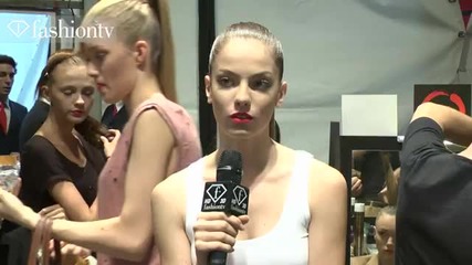 Byblos Hair & Makeup Backstage - Milan Fashion Week Spring 2012 Mfw