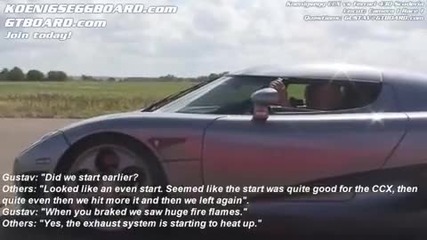 Hd Koenigsegg Ccx vs Ferrari 430 Scuderia Uncut Cam 1 Race 1 
