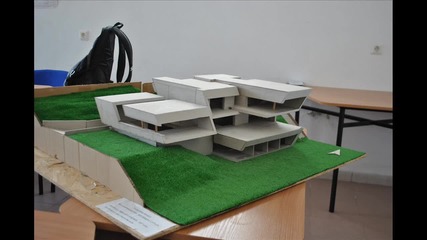макет на къща М 1:50 (работен модел)