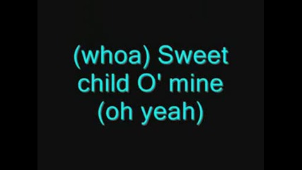 Sweet Child O Mine - Guns N Roses (lyrics)