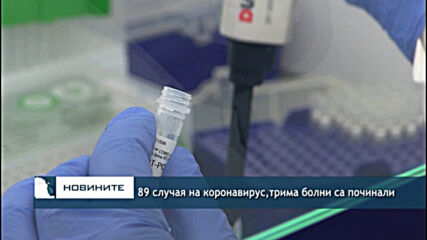 89 случая на коронавирус, трима болни са починали