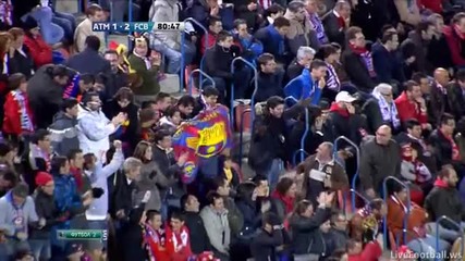 Най-красивия пряк свободен удар Lionel Messi Incredible Free-kick! Goal Vs Atletico Madrid 2-1