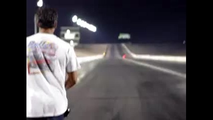 57 Chevy Twin Turbo Pro Street 6.73 219 Mph 