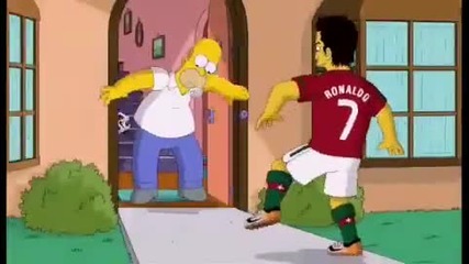 Homer Simpson Vs C. Ronaldo !!!