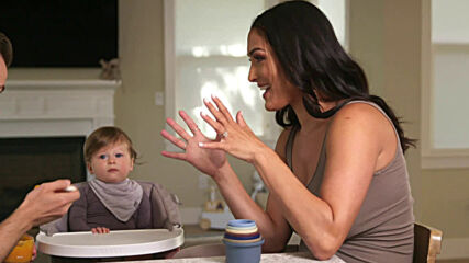 Nikki and Artem feed Matteo!
