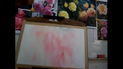 Как се рисуват рози-демонстрация от Adisorn Pornsirikarn (акварел) част 3/5