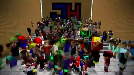 Най големия Harlem Shake (minecraft)