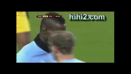 man city 2 - 0 redbull - balotelli 02 .11.2010 