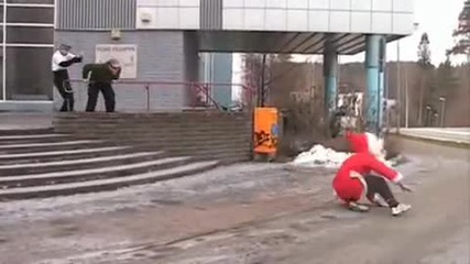 Дядо Коледа 2007 part 2 of 2 Parkour 