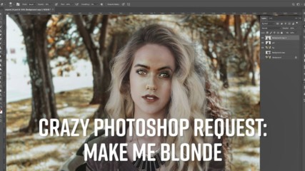 Photoshop Timelapse: Give me a drastic hair change