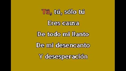 Linda Ronstadt - Tu solo tu (karaoke)