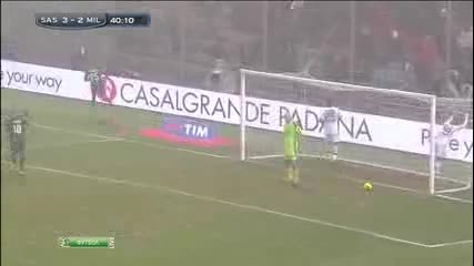 Доменико Берарди от Сасуоло отбелязва 4 гола на Милан